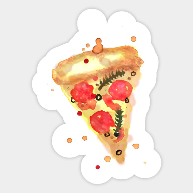 Pizza Sticker by KathrinLegg